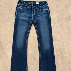 Cruel Girl Women's Boot Cut Jeans - Dark Blue